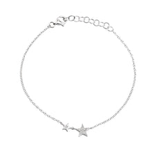 Load image into Gallery viewer, Double Star Diamond Bracelet
