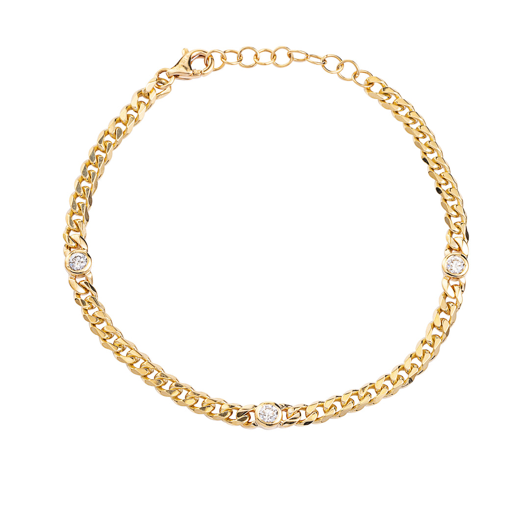 Diamond Bezel Bracelet