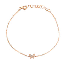 Load image into Gallery viewer, Diamond Butterfly Bracelet

