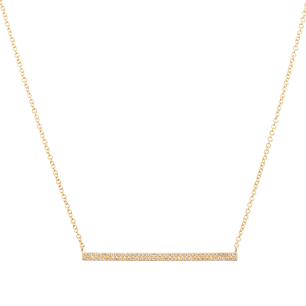 Diamond Bar Necklace