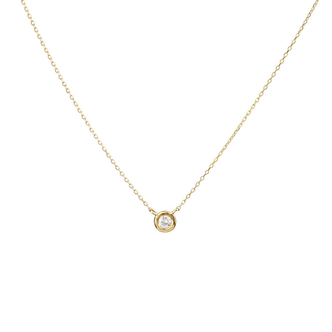 Diamond Bezel Necklace