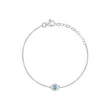 Load image into Gallery viewer, Turquoise Evil Eye Bracelet
